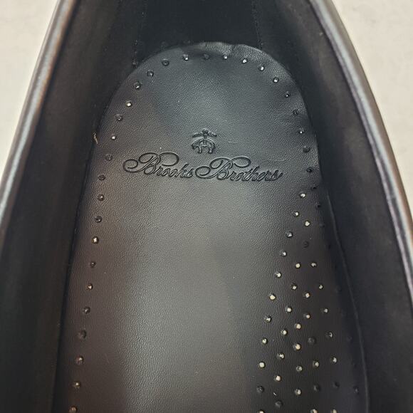 NWOB Brooks Brothers Men's Size 11.5 D Black Leather Tassel Kiltie Loafers - Picture 3 of 15
